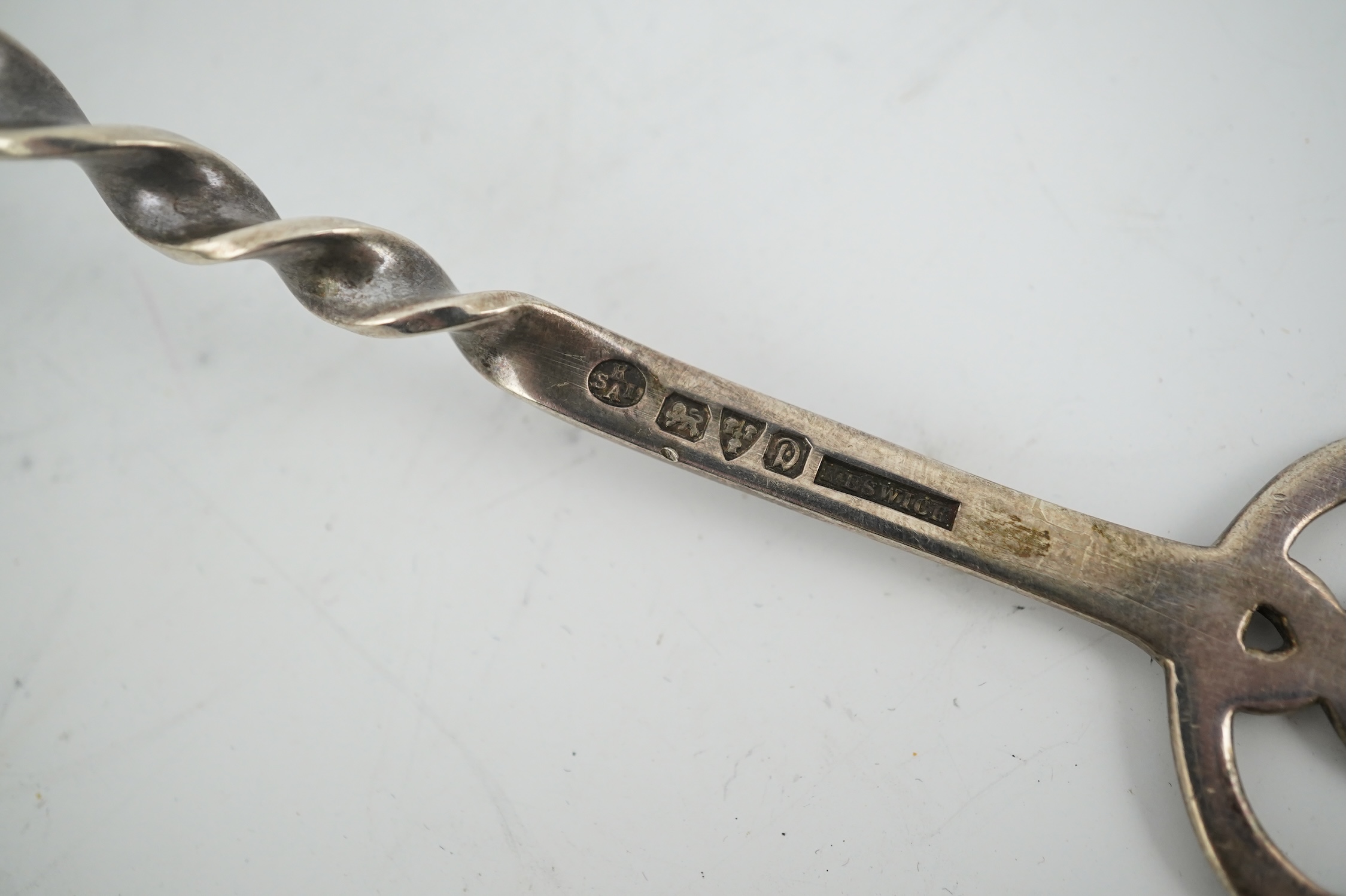 A George V Keswick School of Industrial Arts silver serving spoon, Chester, 1929, 17.5cm. Condition - fair